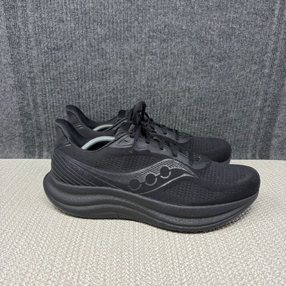 Saucony Triumph 23 Triple Black Athletic Running Shoes Men’s 12.5 S21023-201